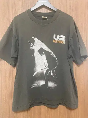 80s U2 RATTLE AND HUM 혼의 외침 티셔츠 빈티지