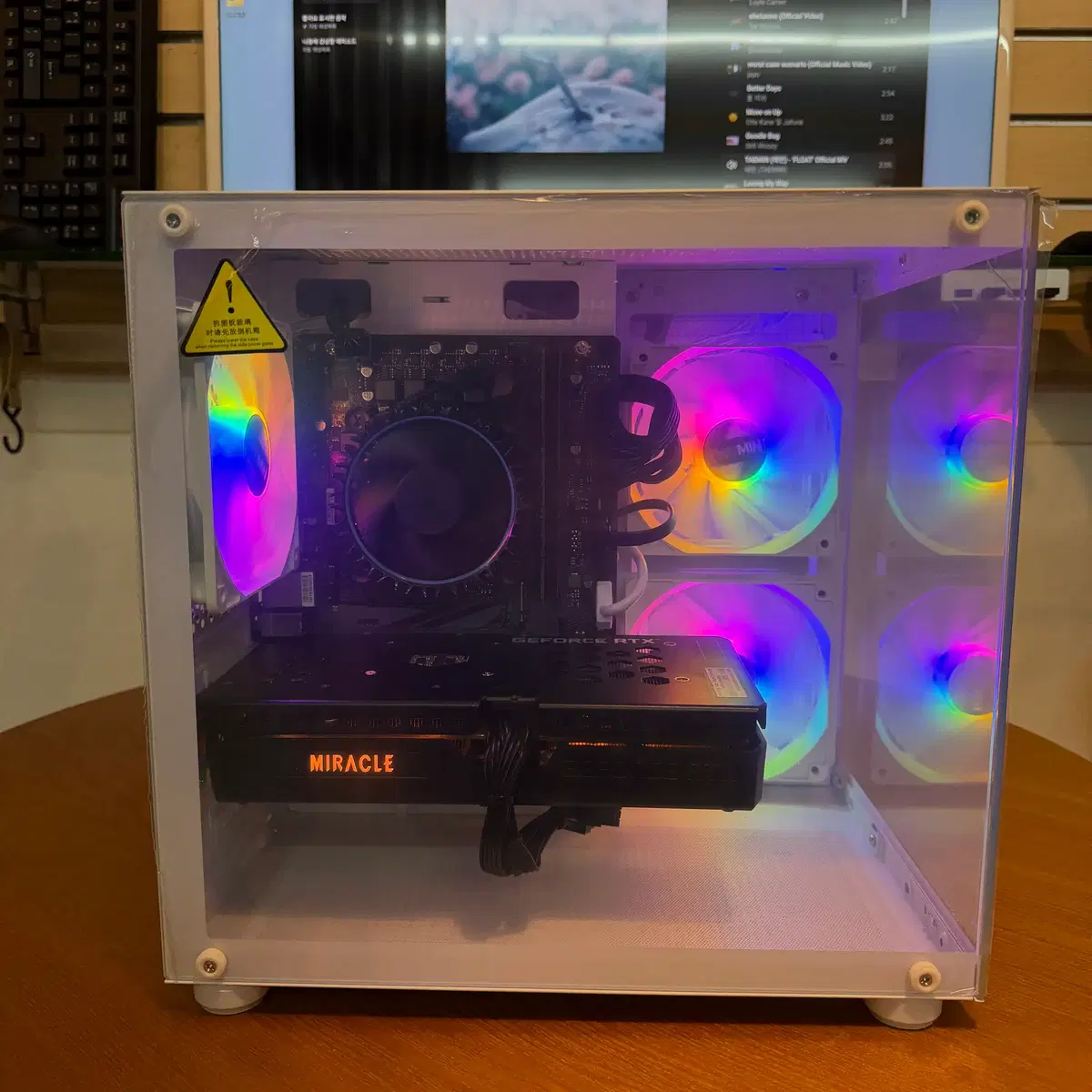 i5-12400F RTX3060Ti 게이밍PC 본체 16GB H610 화이트