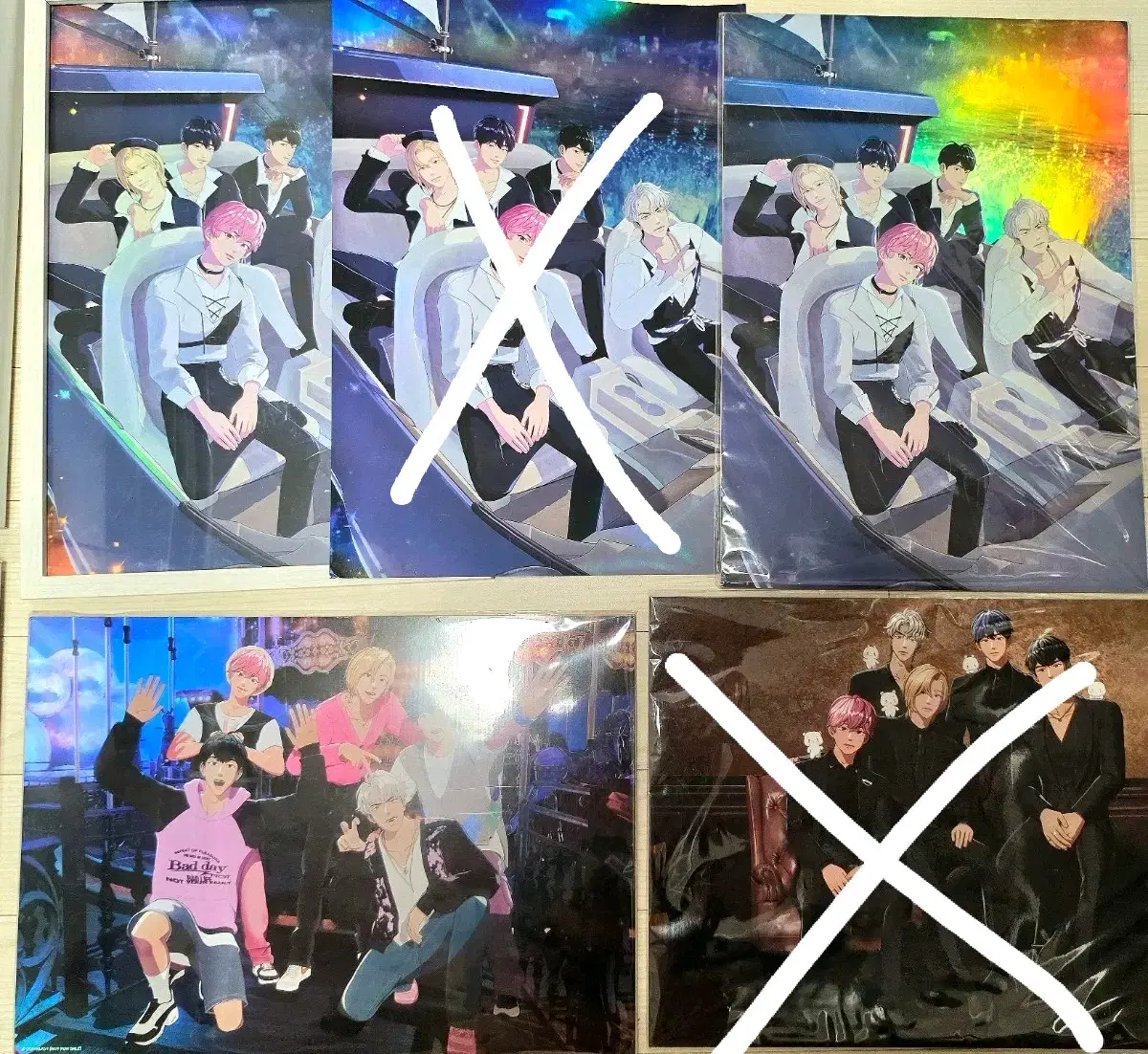 PLAVE w4l Samwae hologram family photo poster