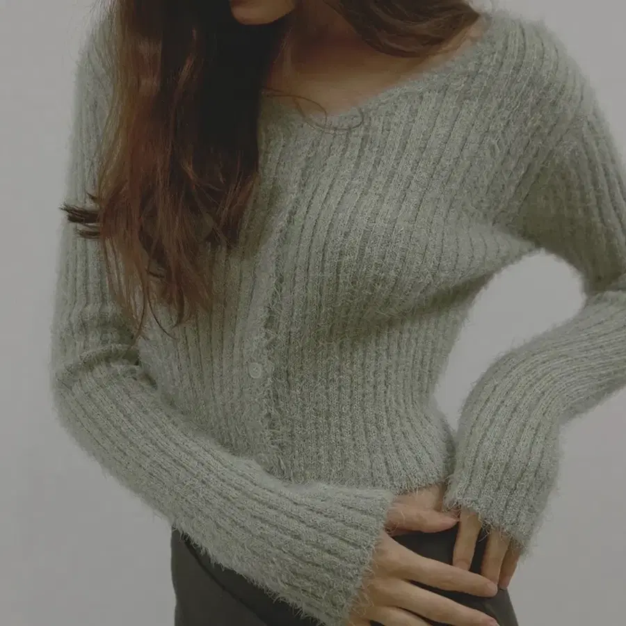 (새상품) Mellow Fur Cardigan 강민경 착용