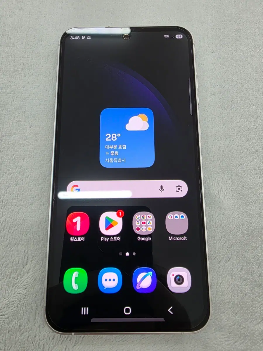 갤럭시S23FE미사용새폰급 u+ 퍼플256GB 새컨폰이라 사용량이 없는폰기스도없슴