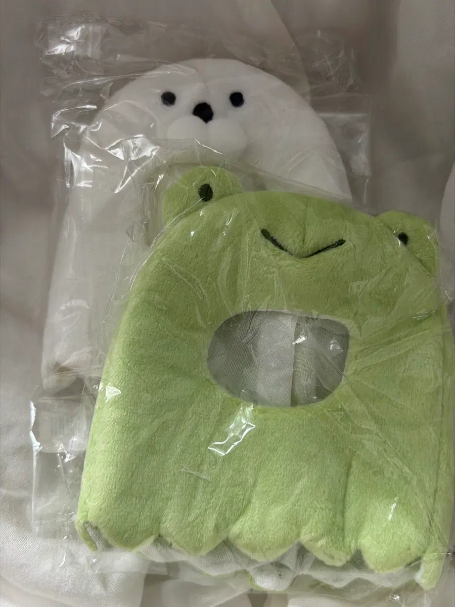 인형옷 10cm 개구리 물개 2종 일괄 솜인형