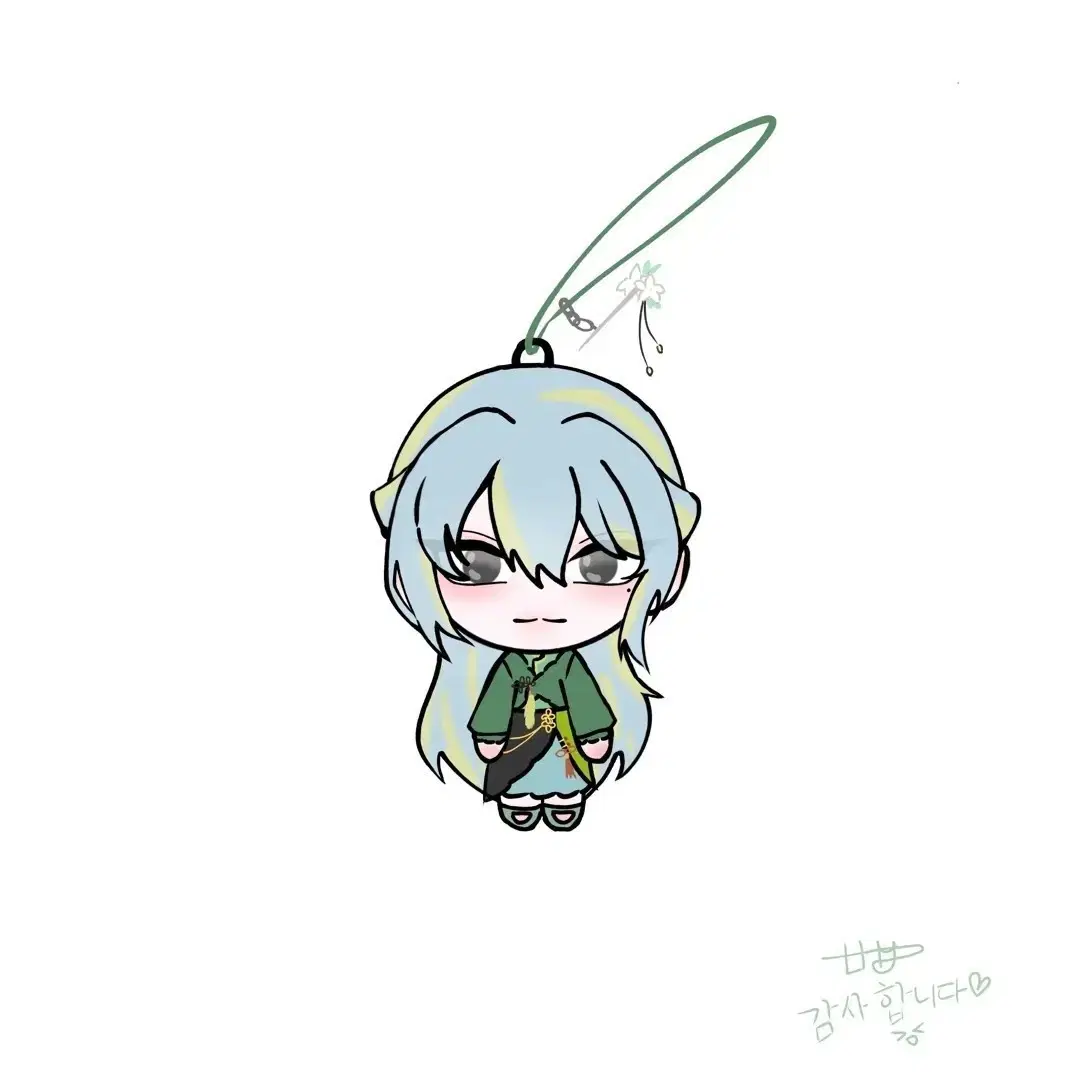 대롱대롱키링 그림 커미션