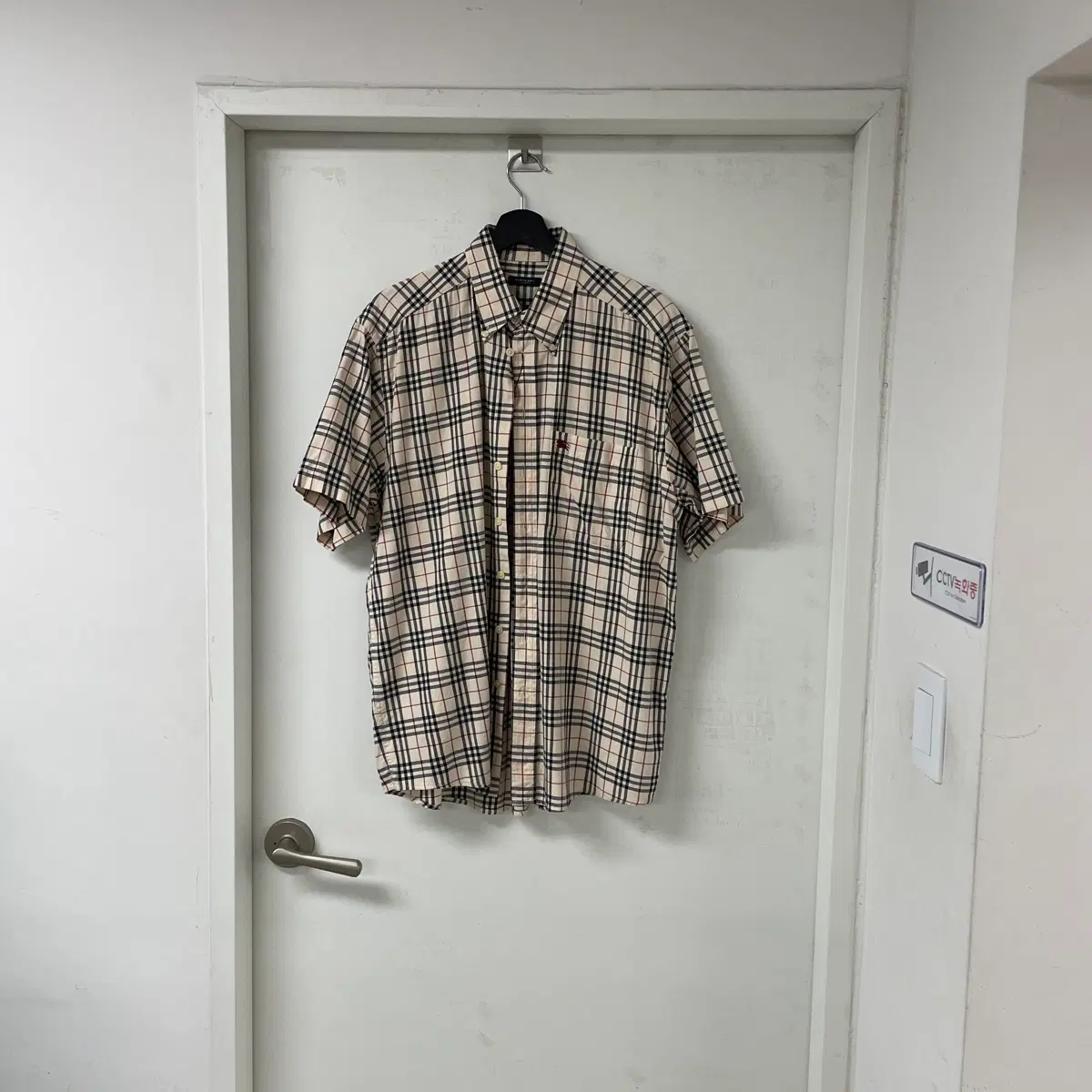 버버리 반팔 셔츠 L