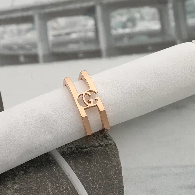 14K 핑크골드 G반지 15호