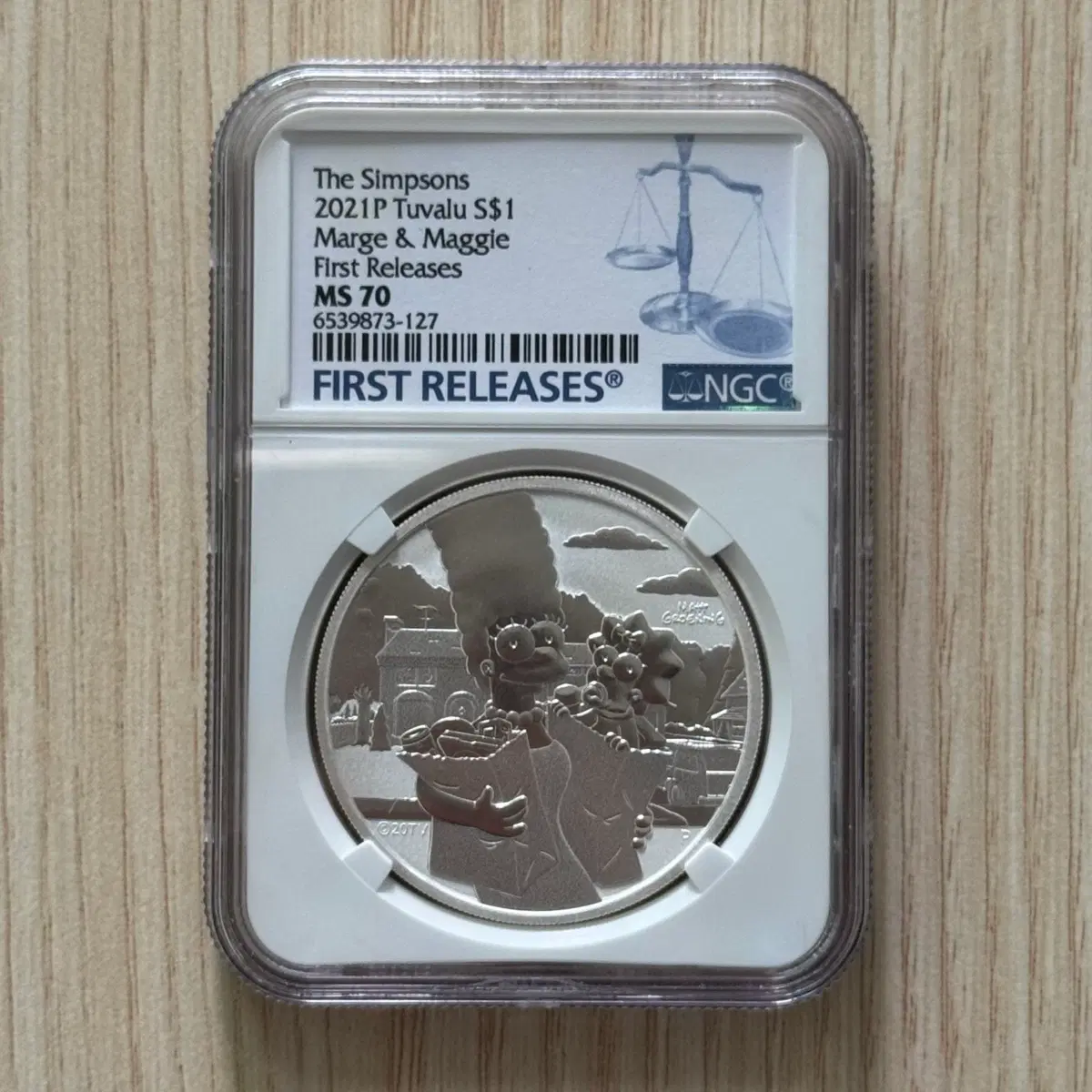 2021 투발루 심슨 은화 1oz ms70 Margie&Maggie