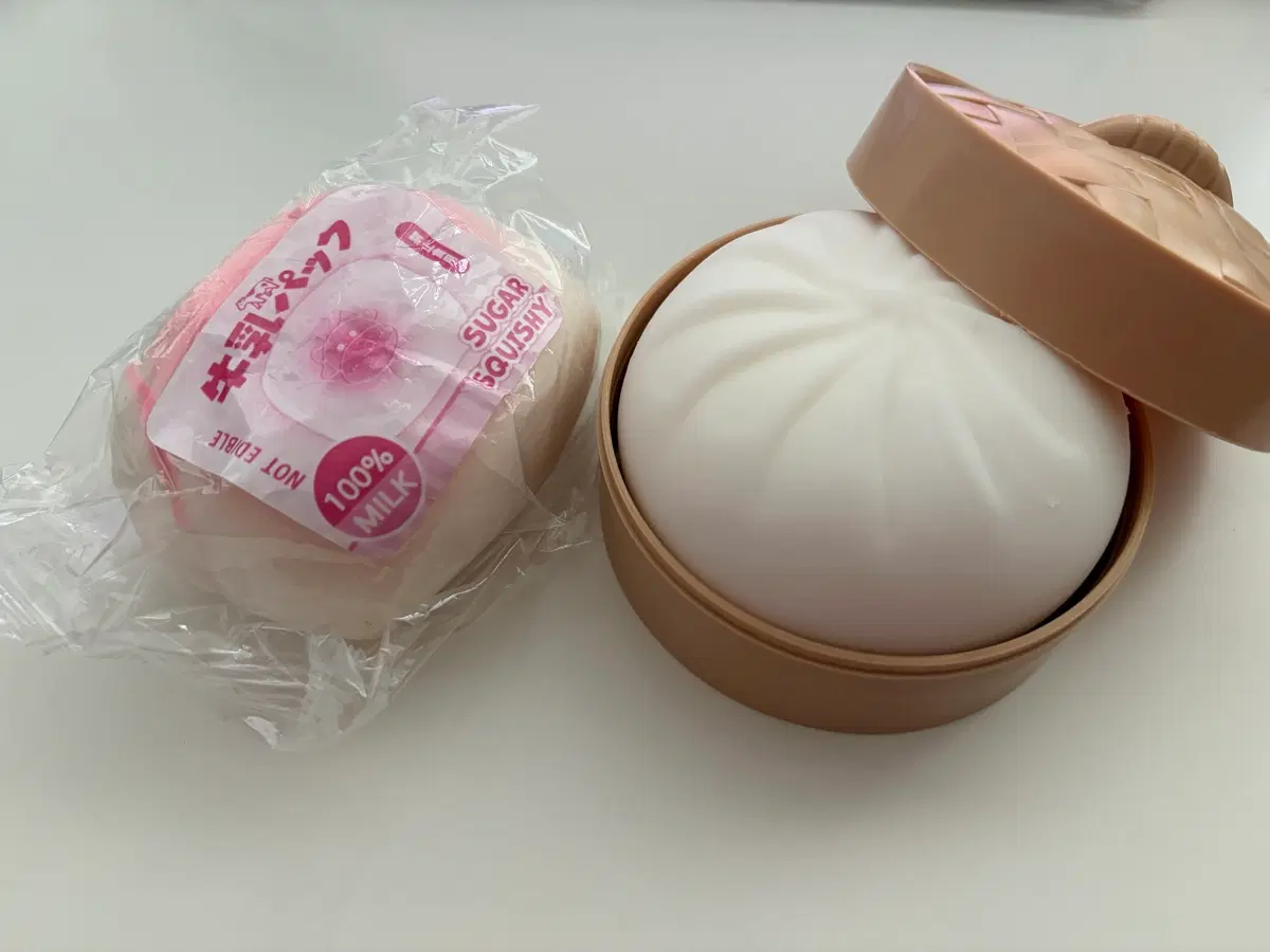 소우유 스퀴시 & 찐빵 말랑이