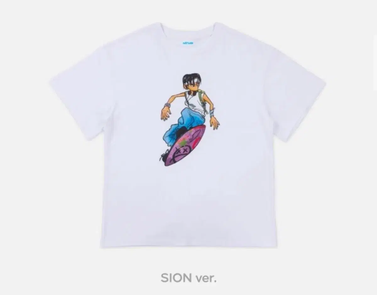 서프 굿즈 화이트 반팔티 SION ver.