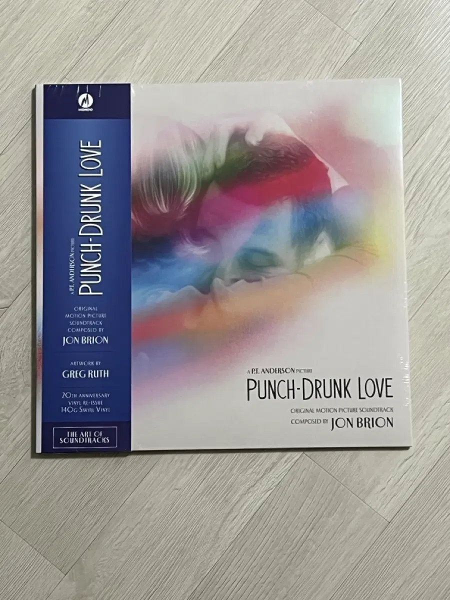 영화 펀치 드렁크 러브 OST 20주년 한정판 LP 미개봉 Swirl컬러