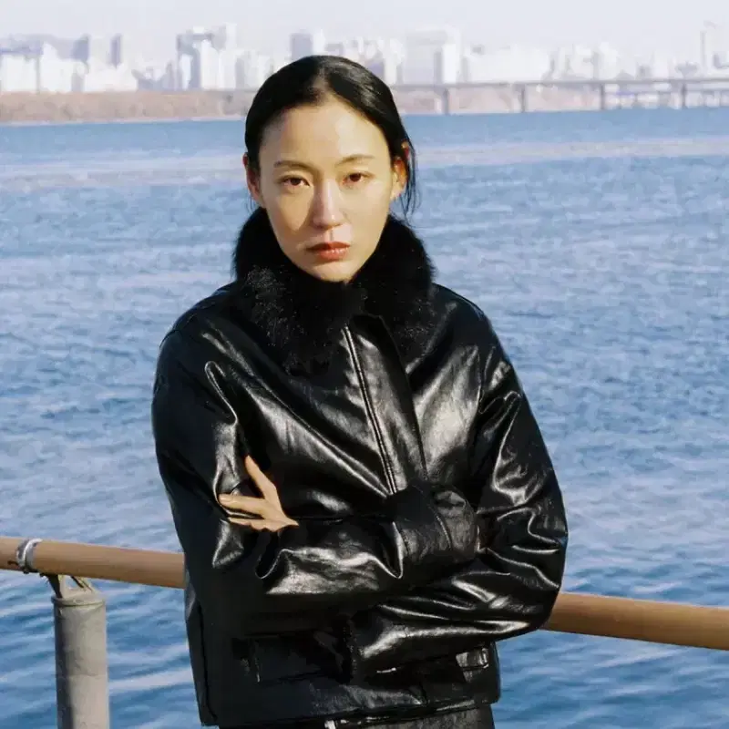 zara 자라 ZW 컬렉션 페이크 레더 재킷 새상품