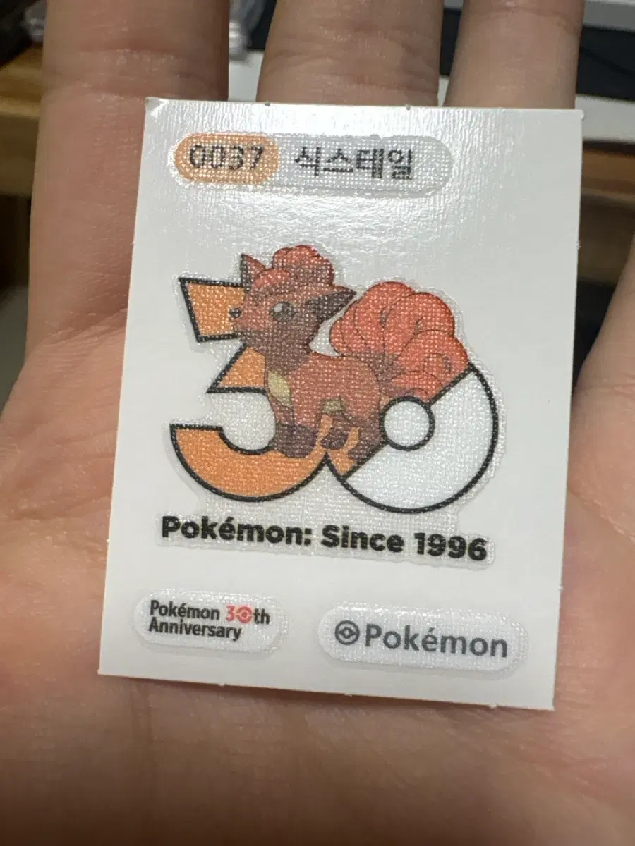 포켓몬 30주년 기념 식스테일 띠부씰