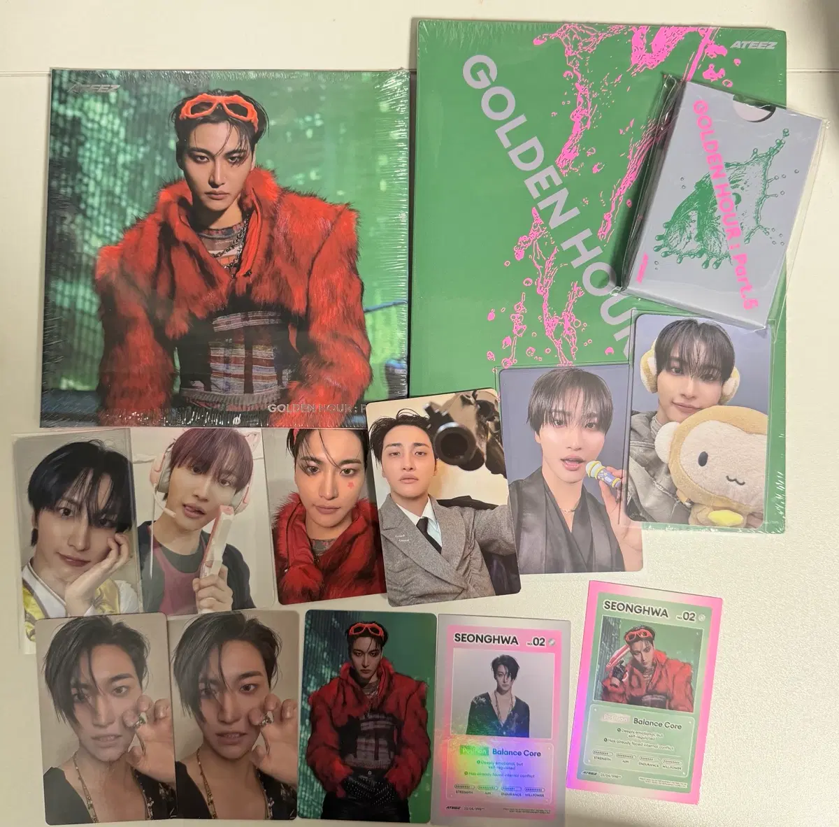 에이티즈 Ateez 골든아워 파트5 성화 Seonghwa 앨범+포카 양도