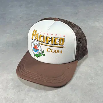 새상품 pacifico 메쉬 캡 브라운 스트릿 스냅백