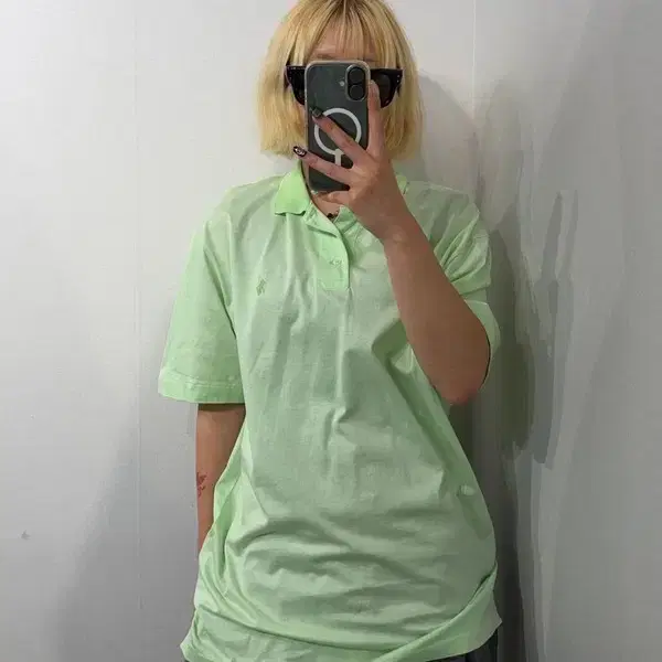 M 폴로 랄프 로렌 반팔 카라티 라이트 그린