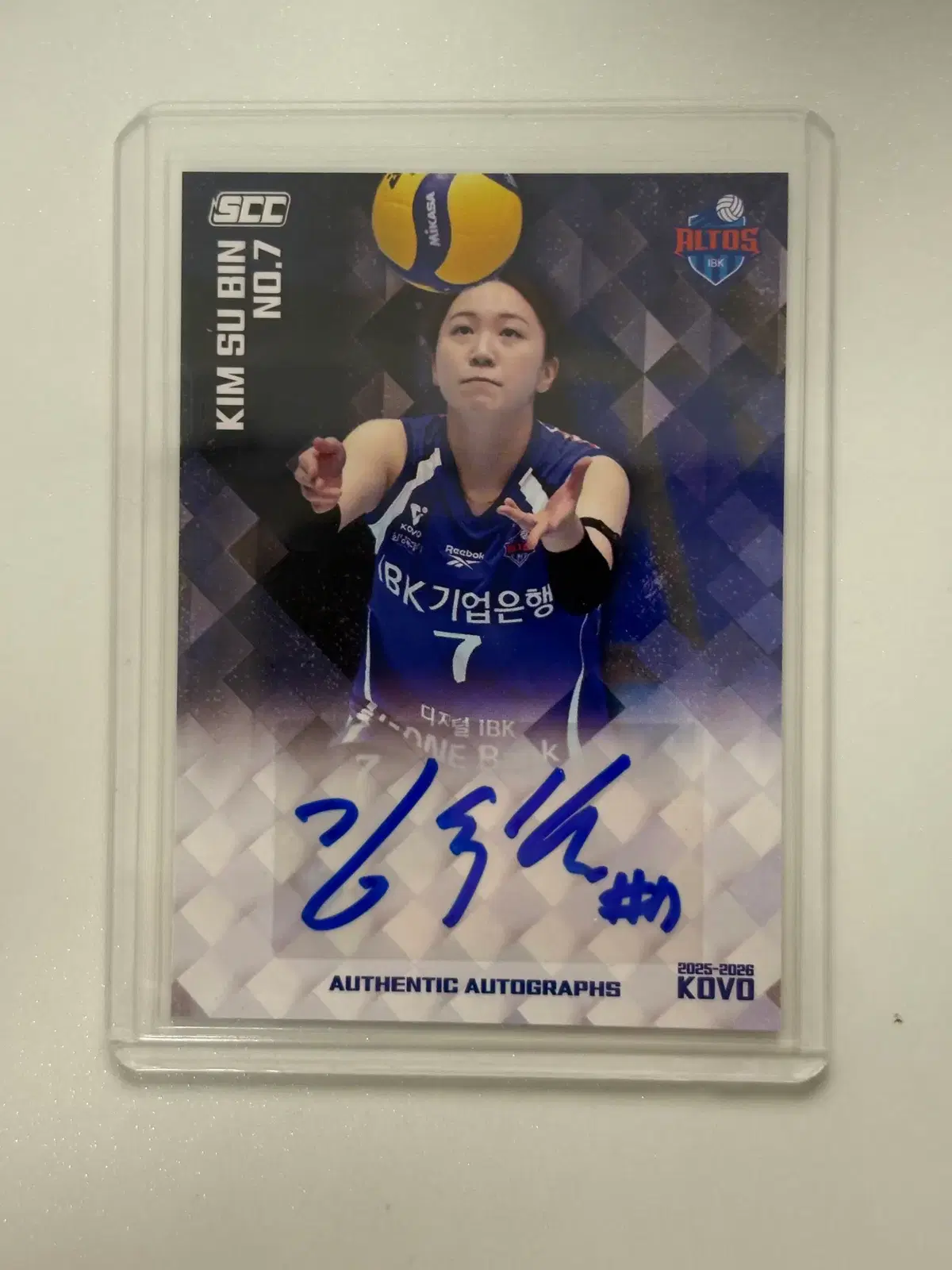 SCC KARBON KOVO 25-26 오토그래프 친필 사인 김수빈