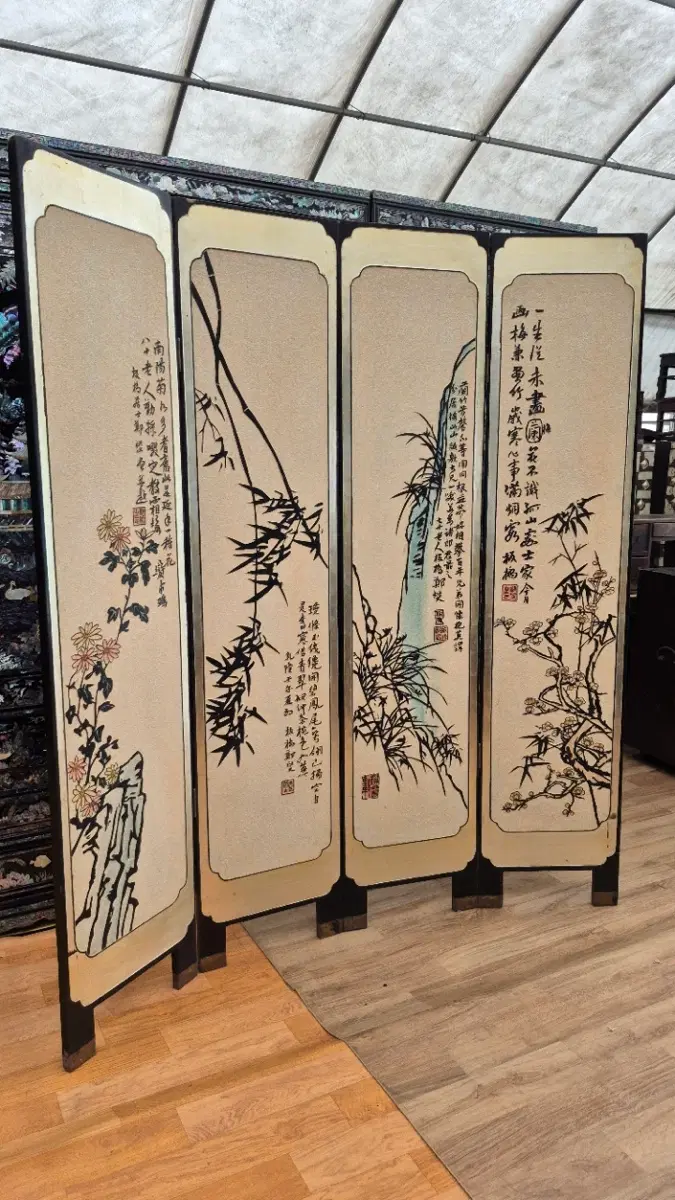석채 병풍