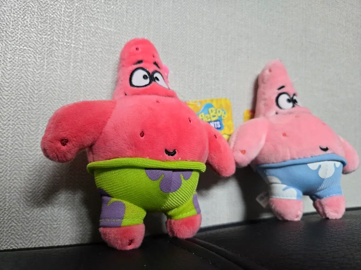 스폰지밥 뚱이 키링 2개 세트