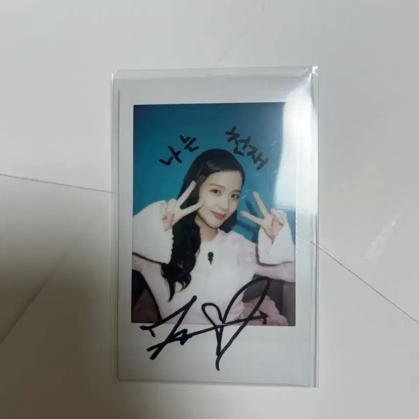 BLACKPINK ジス サイン入りグッズ ポラロイド BLACKPINK JISOO フォトカード グッズ