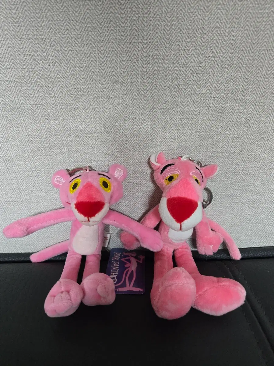 핑크팬더 인형 키링 2개 세트