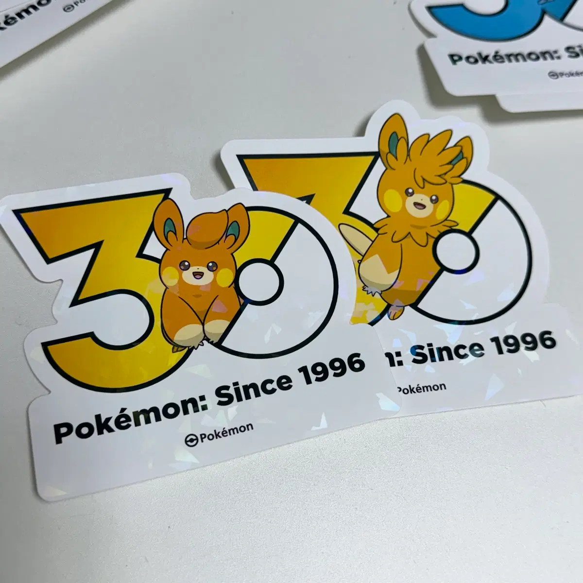 (20장일괄) 포켓몬 30주년 로고 스티커 - 빠모 빠르모트