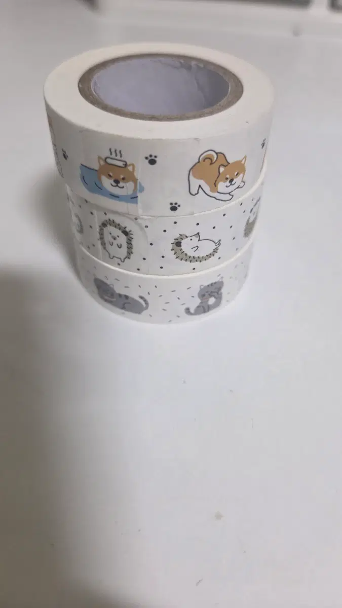 시바견 고슴도치 고양이 마스킹 테이프(새거)