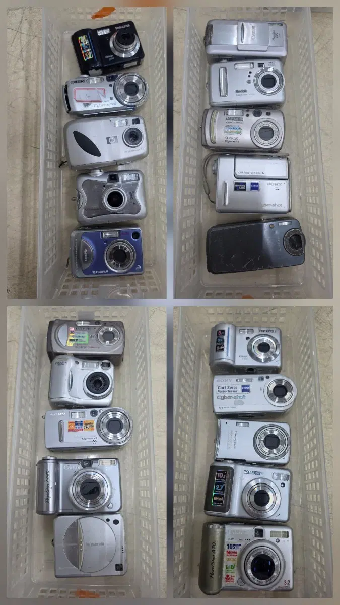 캐논,삼성,니콘,소니,펜탁스 등 디지털카메라들 부품용으로 판매합니다
