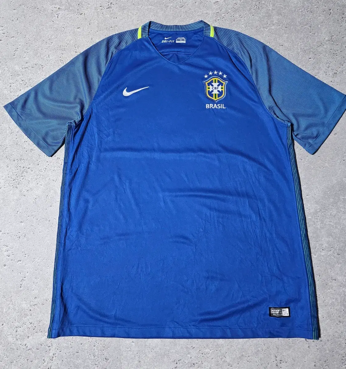 2XL 나이키 브라질 국대 16-17 트레이닝 훈련복 유니폼 반팔