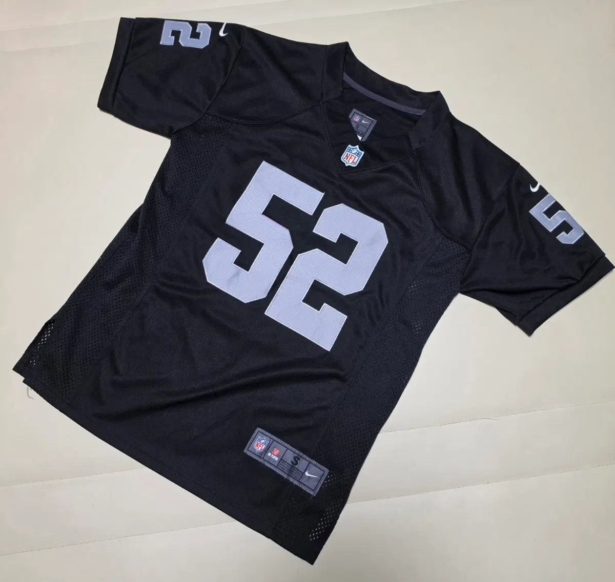 나이키 NFL 레이더스 럭비져지 블랙 실측사이즈 L