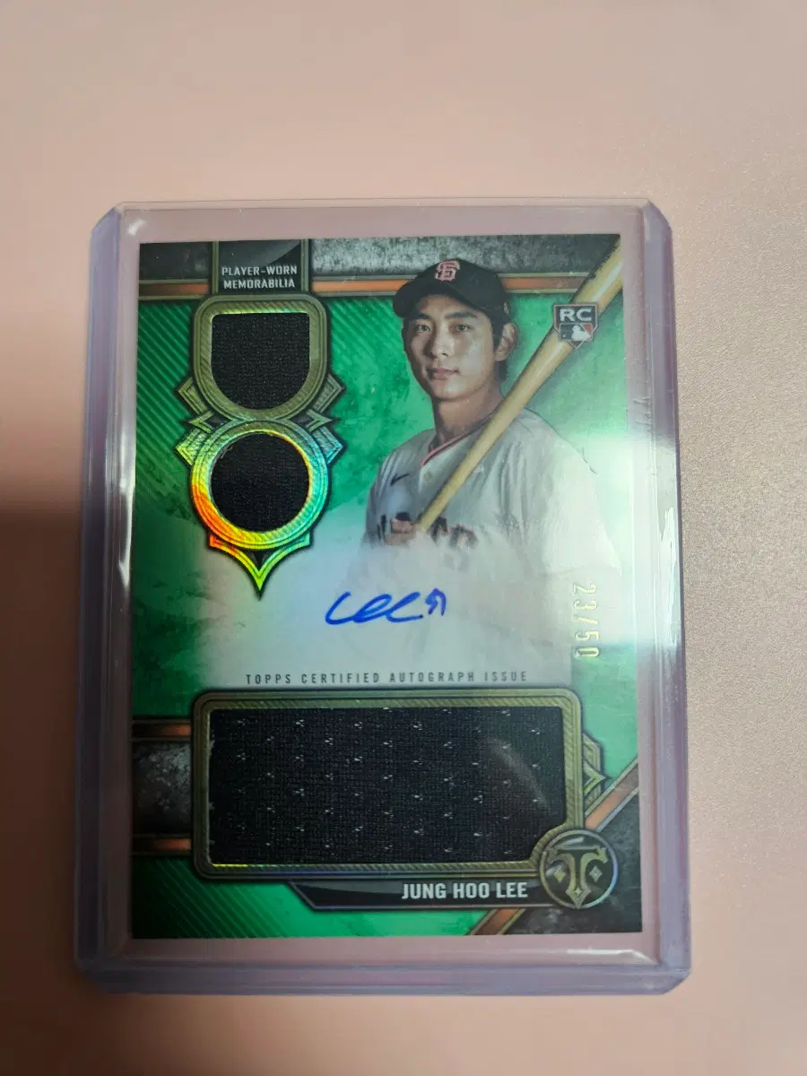 이정후 50장 한정 2024 Topps 저지 오토 루키 카드