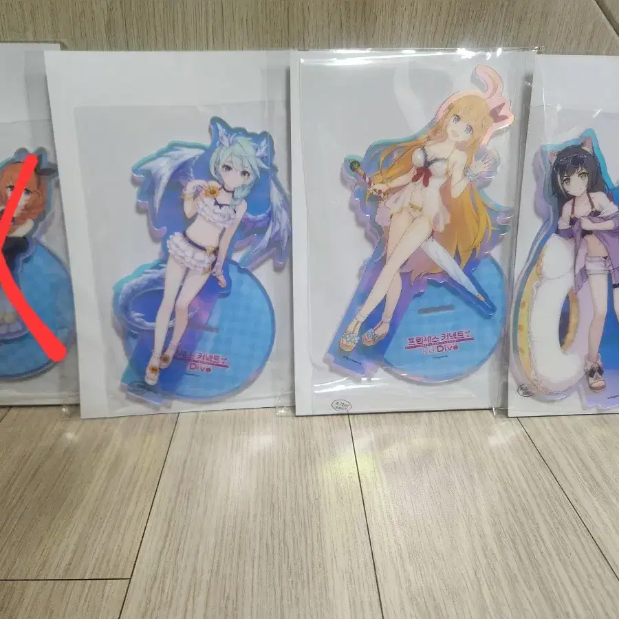 프린세스 커넥트 프리코네 팝업스토어 캬루,페코린느,셰피 아크릴스탠드