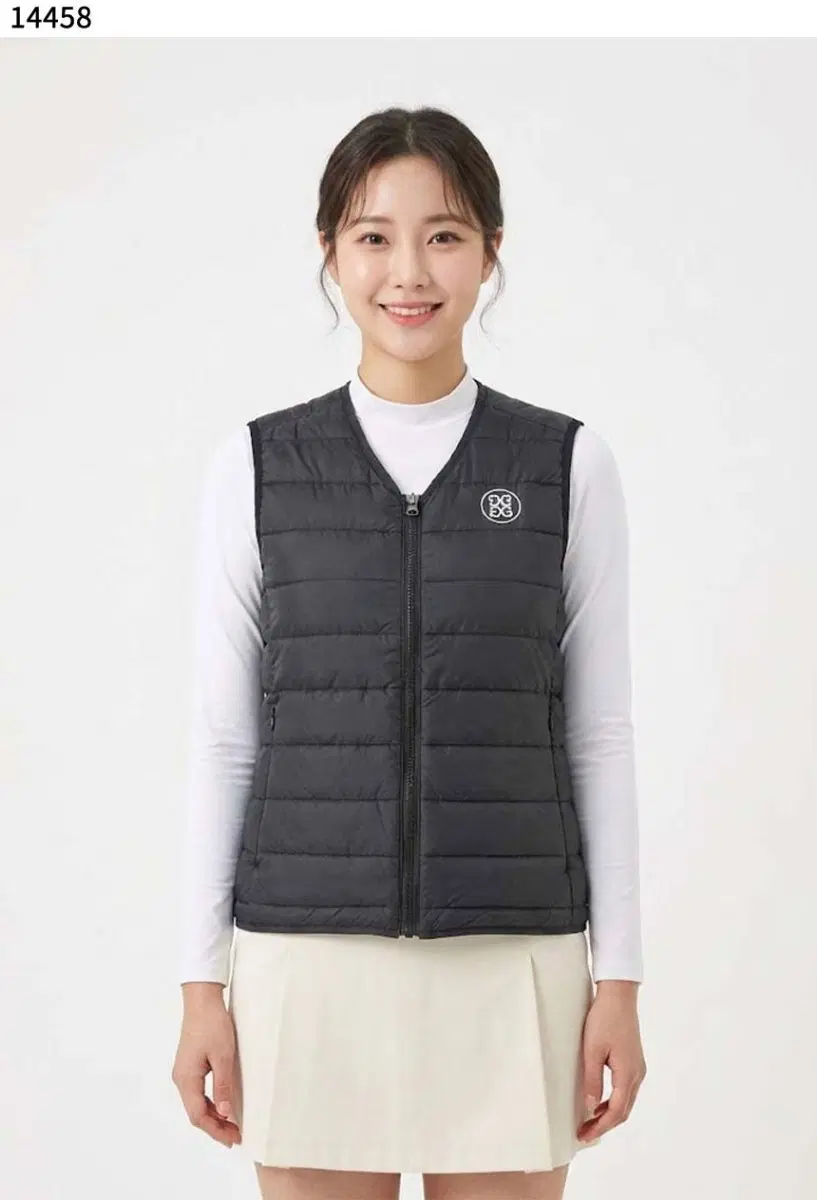 지포어 여성 에센셜 브이 경량 베스트