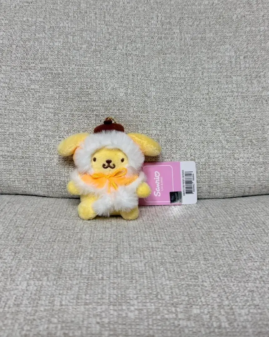 정품 산리오 폼폼푸린 망토 8cm 키링 인형