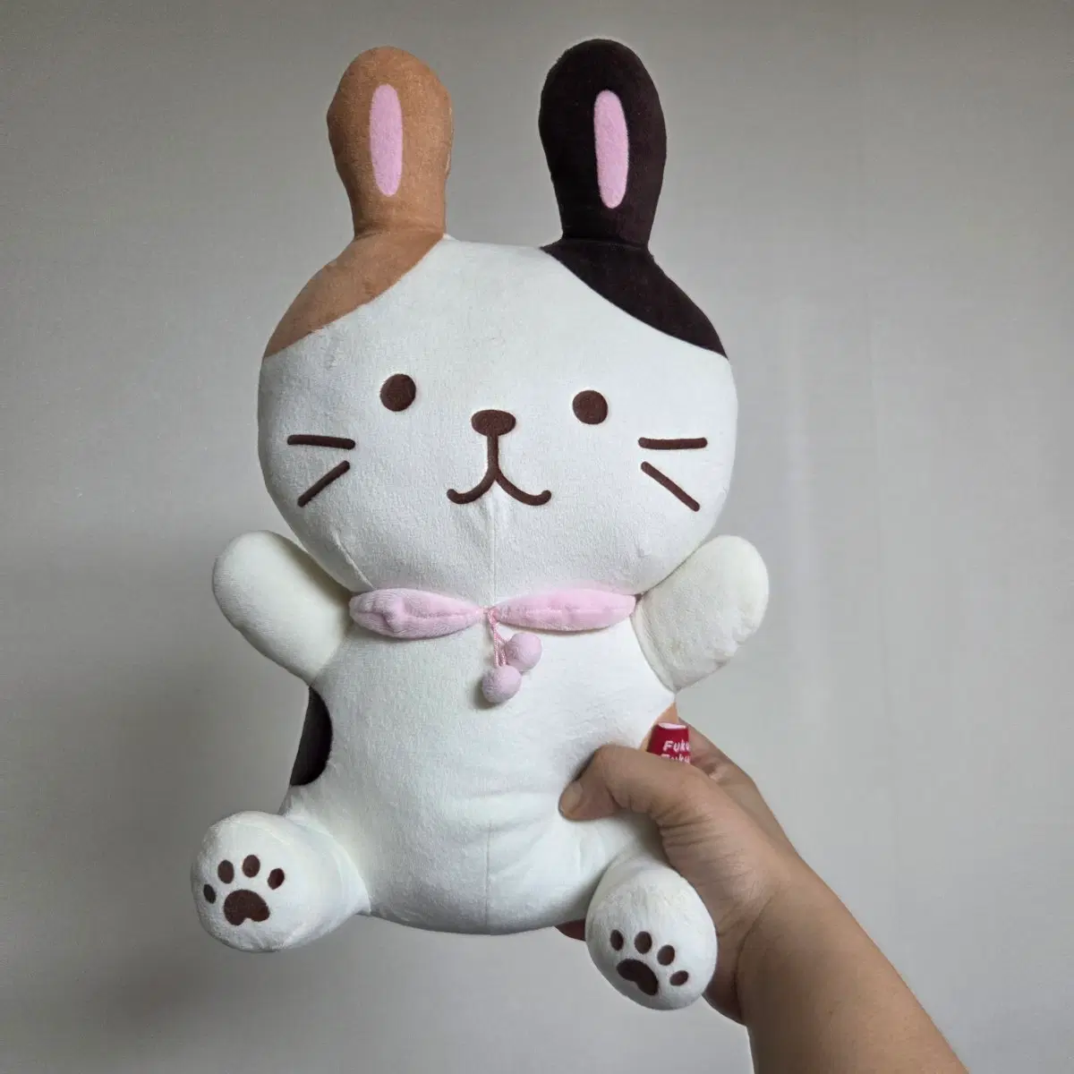 빈티지 토이 인형 고전 만화 피규어 캐릭터 마스코트 일본 후쿠후쿠냐코 토끼 고양이