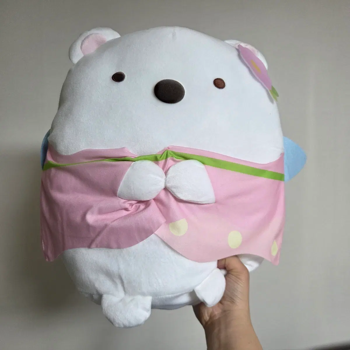 빈티지 토이 인형 고전 만화 피규어 캐릭터 마스코트 일본 산엑스 스밋코구라시 시로쿠마 요정 40cm 빅 대형