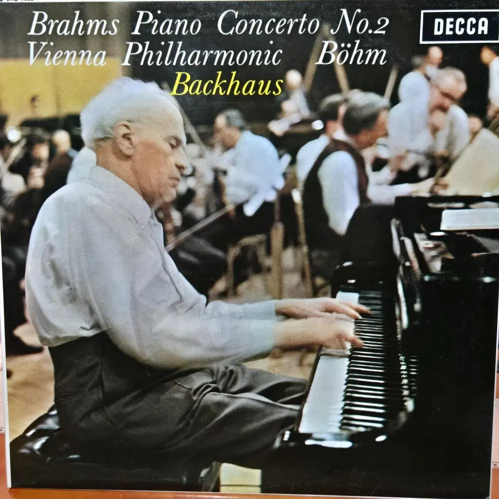 1-1294.LP음반. BACKHAUS BRAHMS.피아노 협주곡 제2번)비엔나 필.KARL BOHM.가요 중고 팝 클래식 라이센스