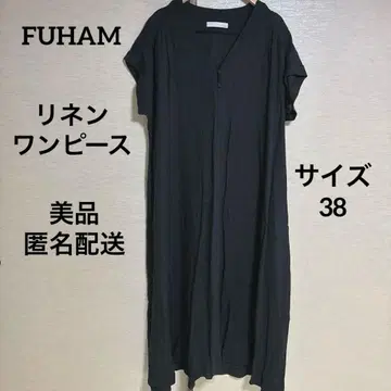 가격 인하 새상품급 FUHAM 후함 린넨 100% 롱 원피스 익명 배송