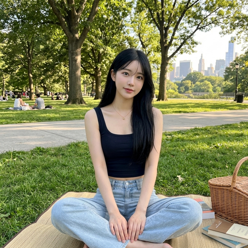 딥유넥 여름 크롭 민소매 나시 슬리브리스 에이블리 지그재그 동남아 여행룩