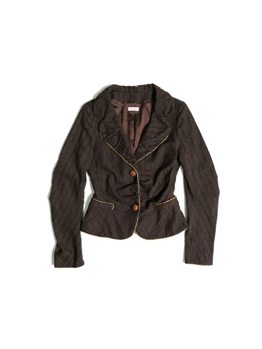 Max&Co classics shirring ruffle jacket