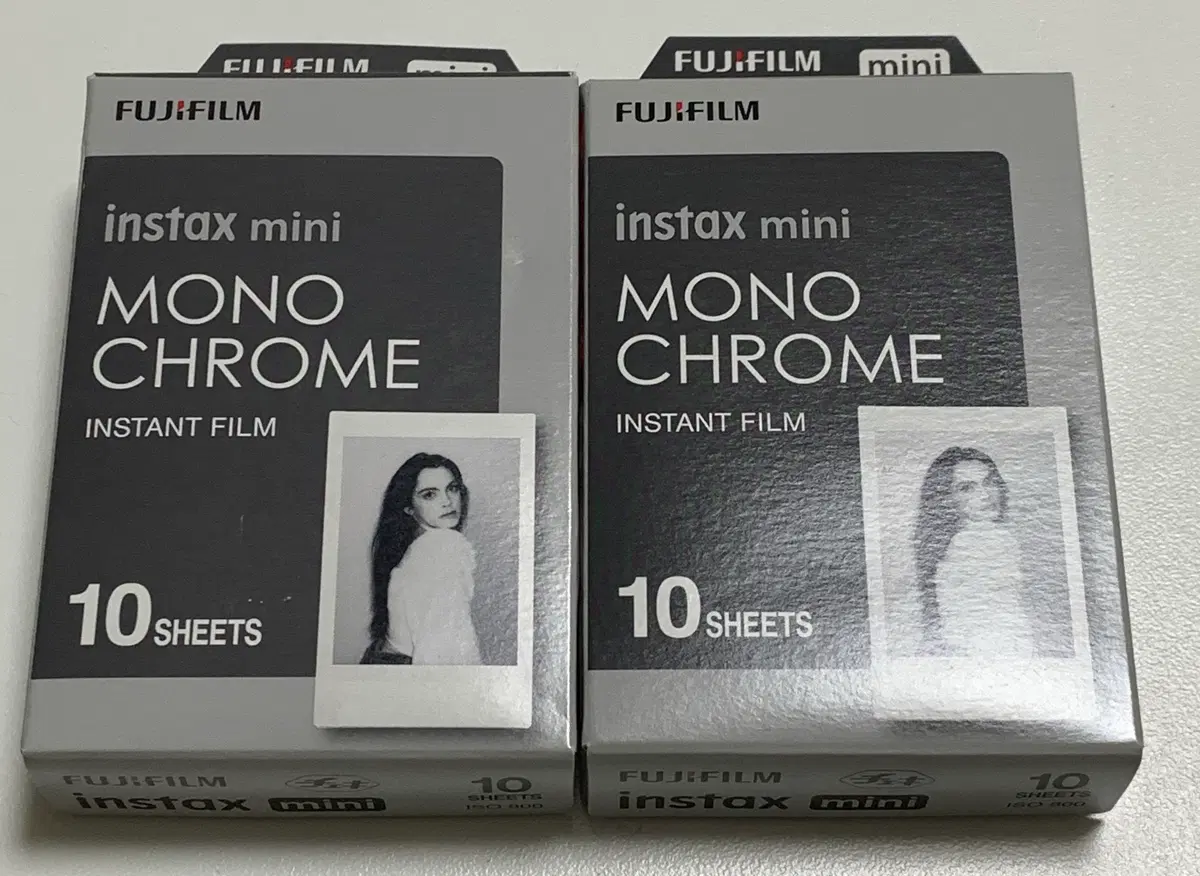 후지필름 인스탁스 미니 모노 크롬 폴라로이드 폴라 필름 10매 미개봉