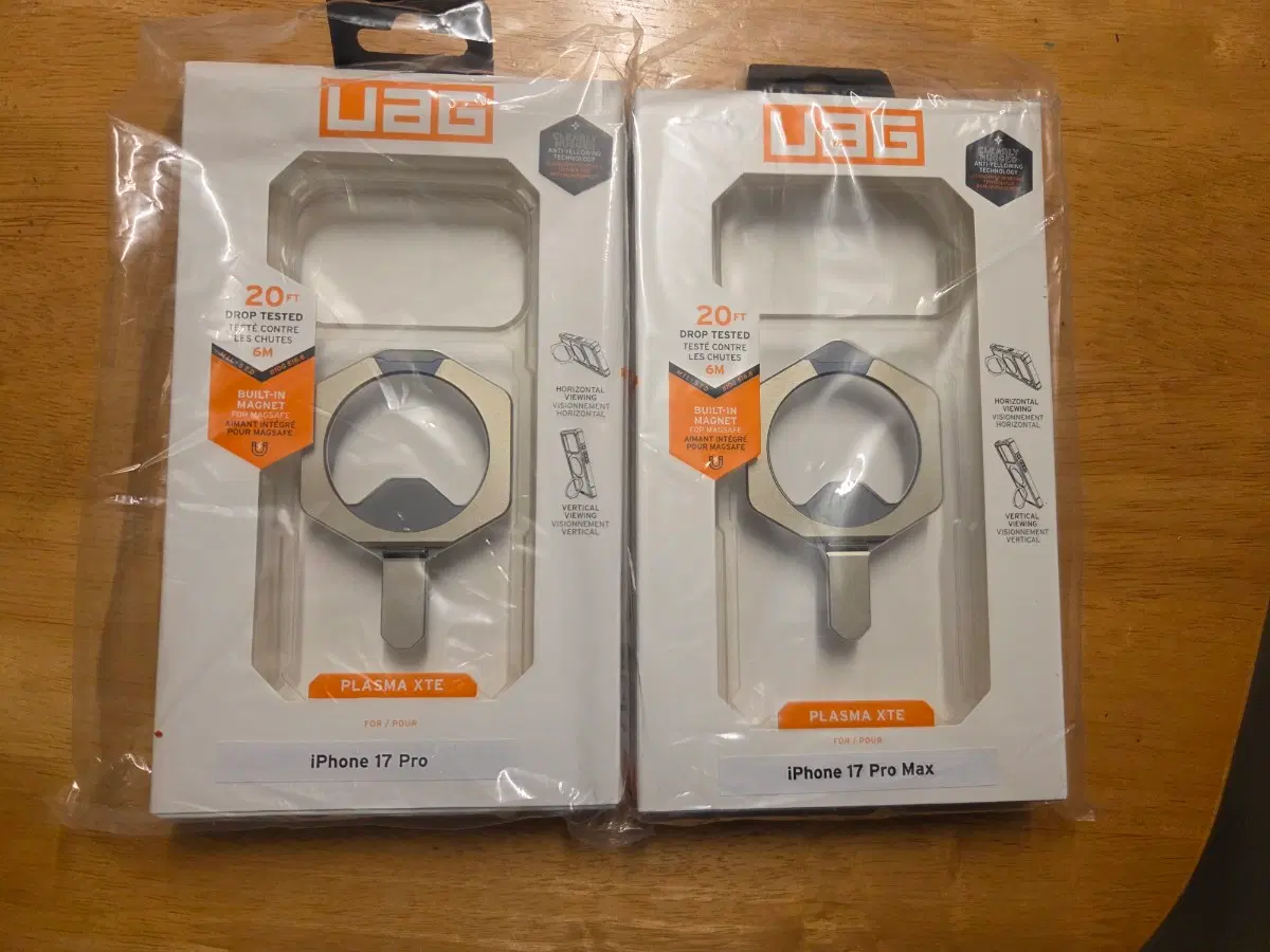 UAG 플라즈마 XTE 맥세이프 케이스 티타늄 클리어(아이폰17 프로/맥스)