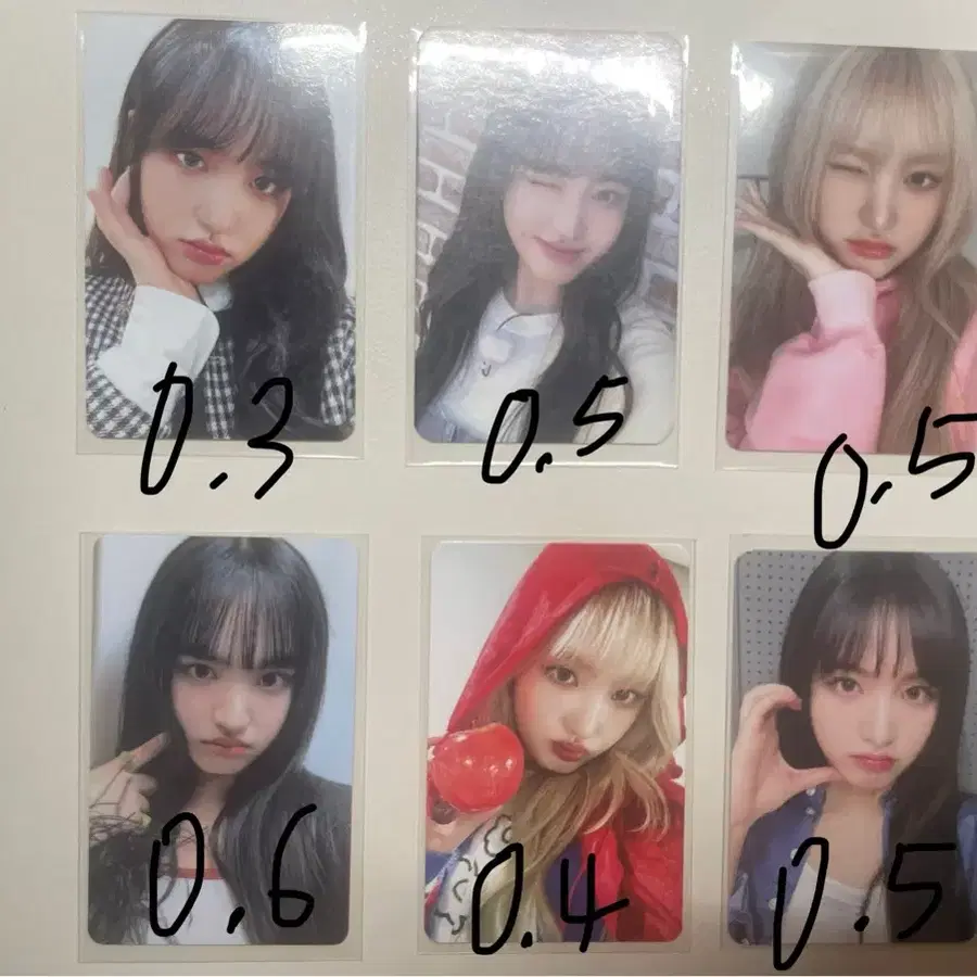 급처) 아이브 리즈 포카 일괄 1.2