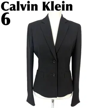 [새상품급] Calvin Klein 테일러드 자켓 2버튼 6 블랙