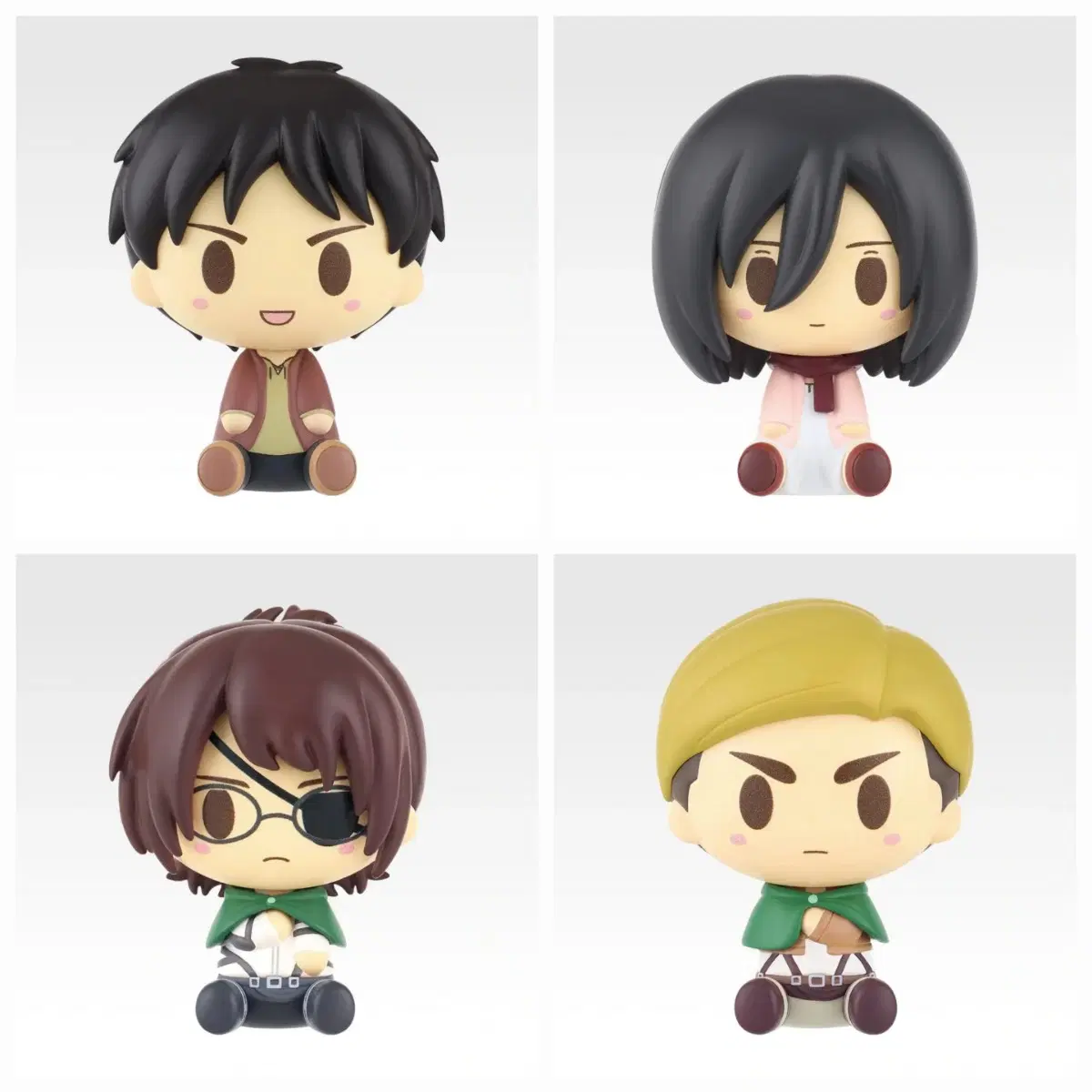 Ichiban Kuji Attack on Titan Choice and Result Chokonoko B Prize Eren C Prize Mikasa F Prize Hanji G Prize Erwin