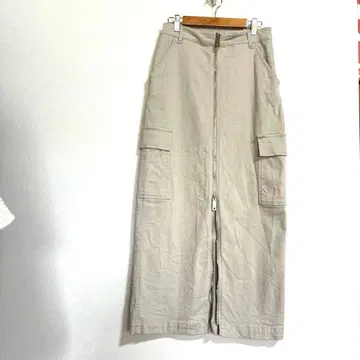 MAX&Co. 센터 ZIP 롱 스커트