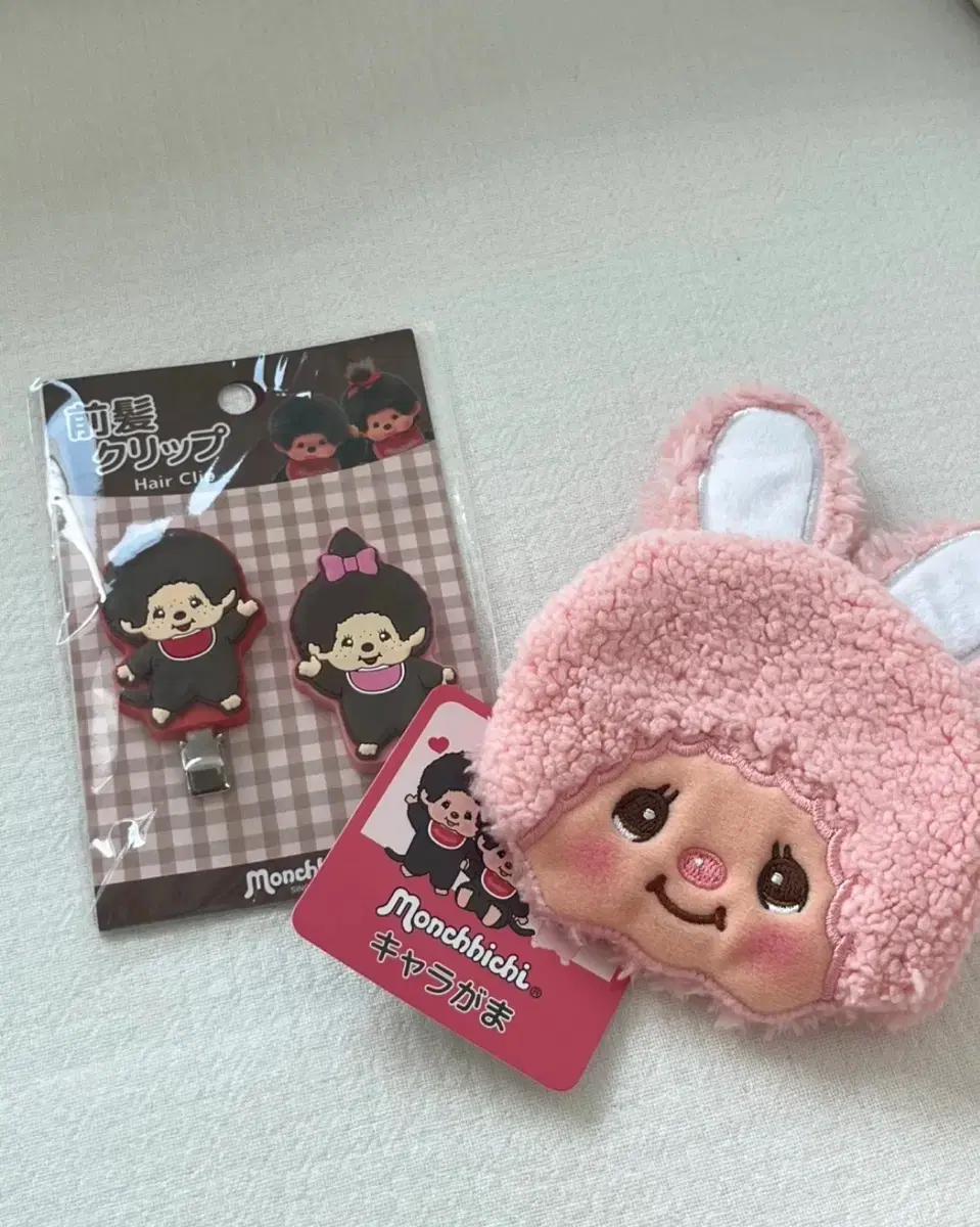 몬치치 일본 정품 머리삔 + 몬치치 동전지갑