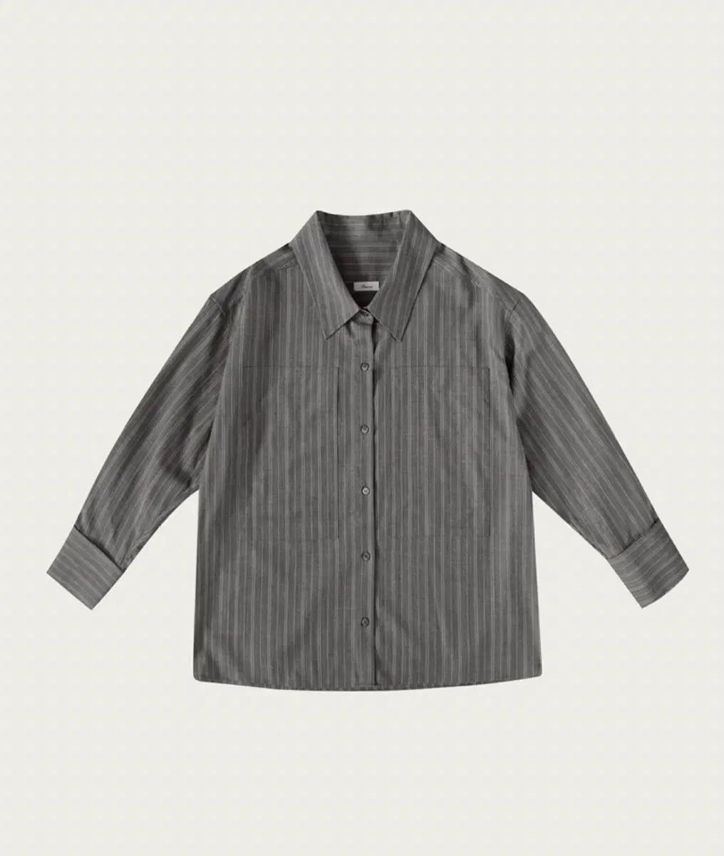 [새상품] 리본빛 Cliff Gray Stripe Shirt