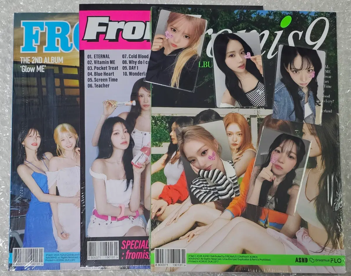 (set) 프로미스나인 점프업2차 팬싸 특전 + Glow Me 앨범 미개봉