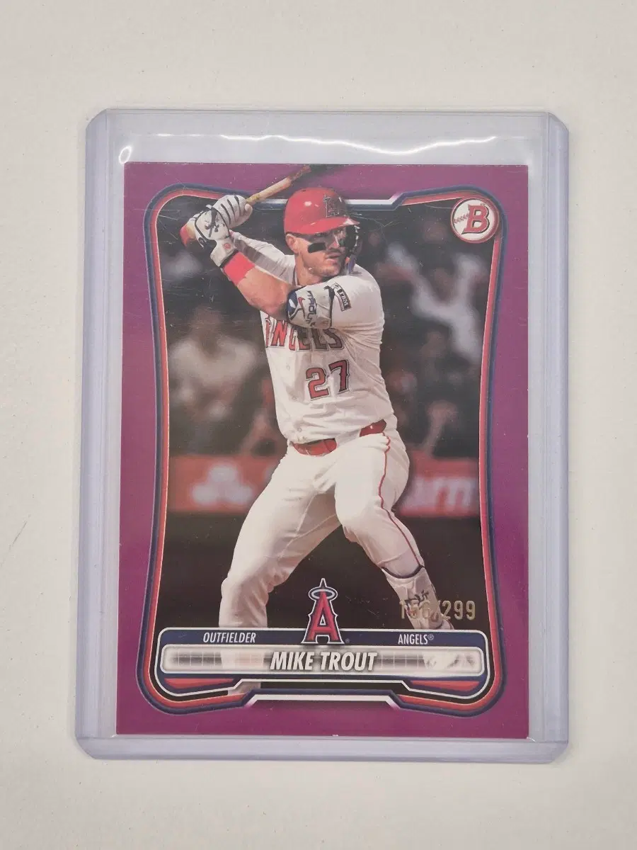 MLB topps 마이크 트라웃 250한정 카드