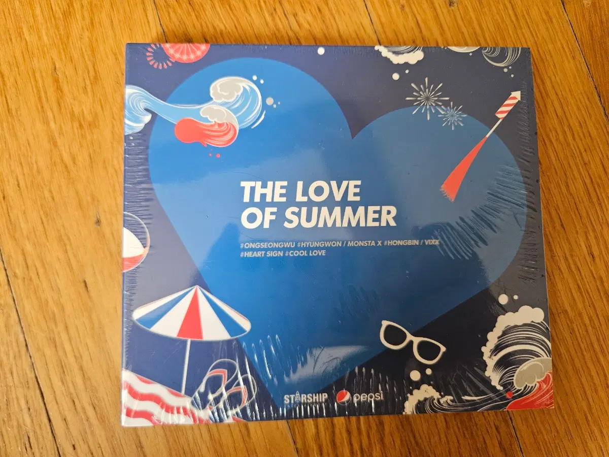 펩시 한정판 THE LOVE OF SUMMER CD 앨범(옹성우,형원,몬스터엑스,빅스,하트사인,쿨러브)