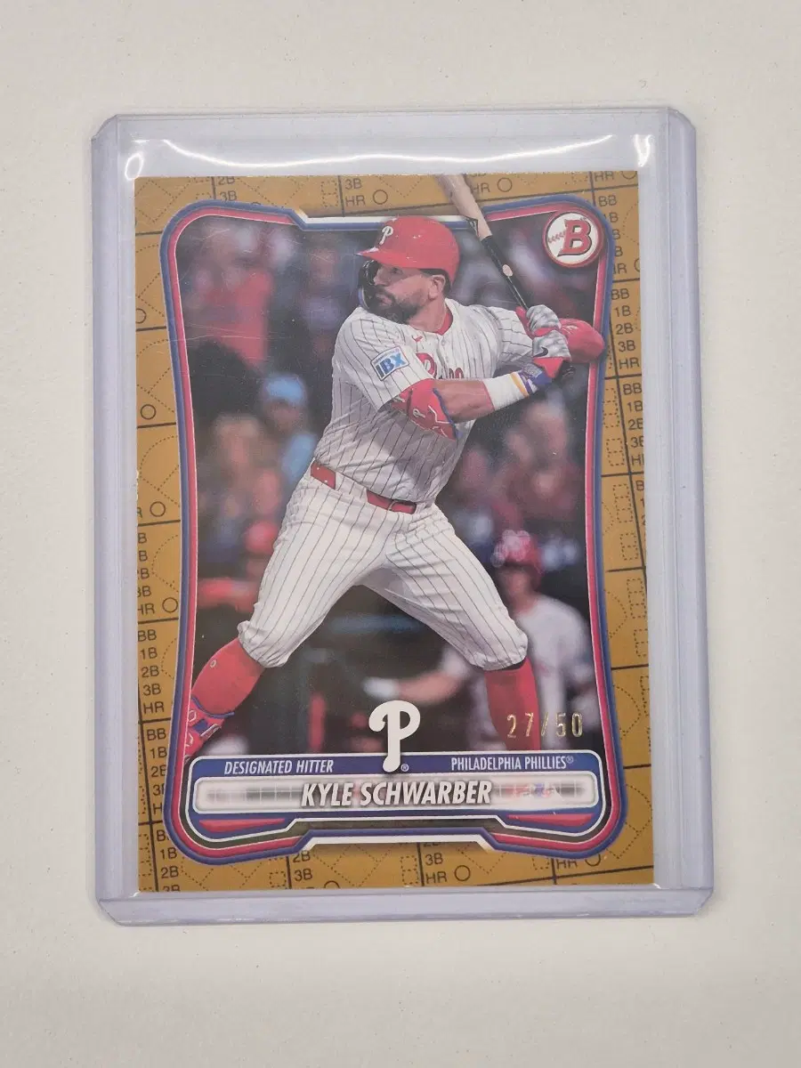 MLB topps 카일 슈와버 50한정 골드 카드